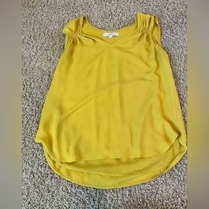 Loft tank top size small yellow